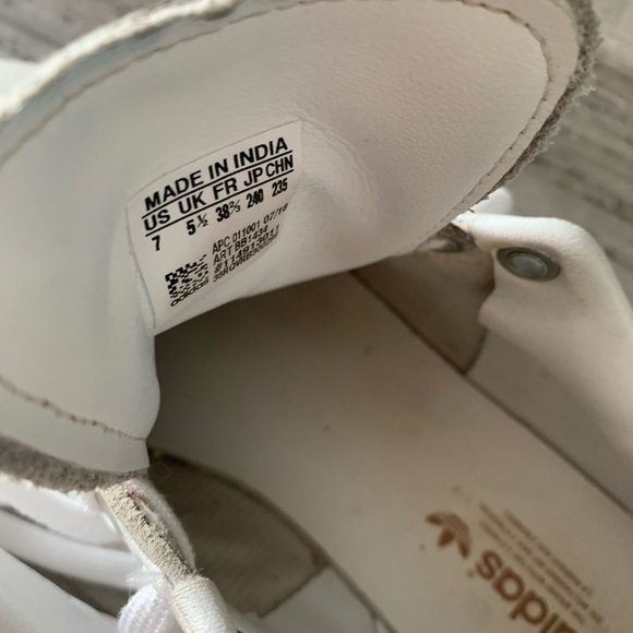 COPY - Adidas Stan Smith Court Leather Size 7 Sneakers Trainers Runners - Picture 4 of 5